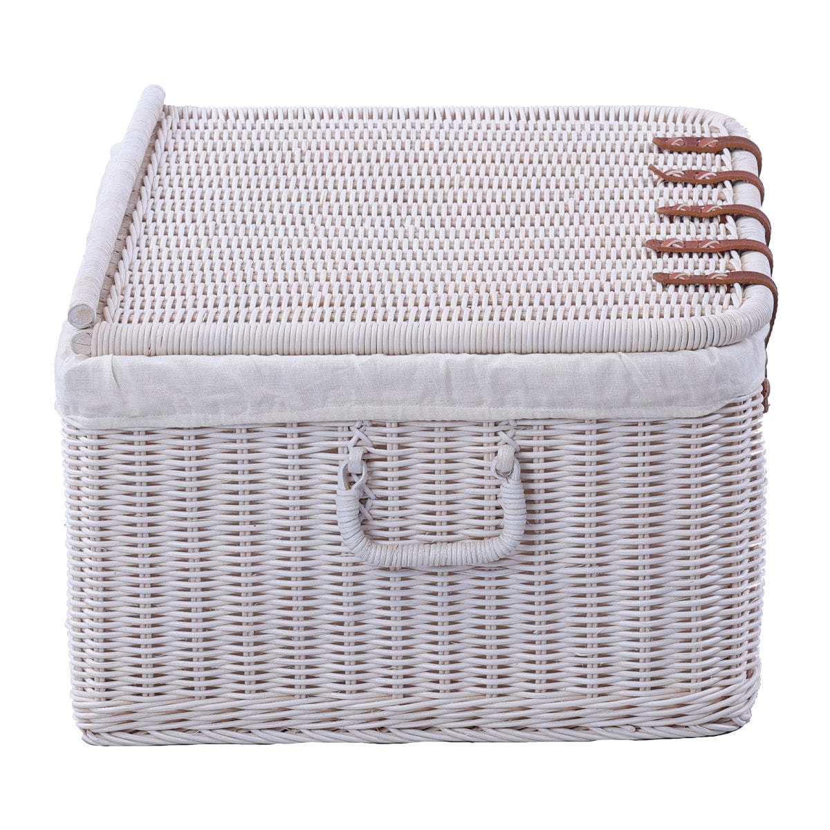ラタンバスケット Lサイズ（GK520LWW）ホワイトの通販・卸売り | アイ