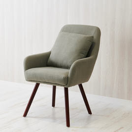 NATURAL Series】ファブリックチェア アームロータイプ（グレージュ