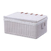 ラタンバスケット Lサイズ（GK520LWW）ホワイトの通販・卸売り | アイ