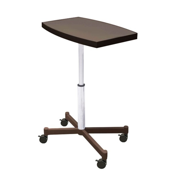 ガス圧式ネイルサイドテーブル（キャスター付）ダークブラウンの通販