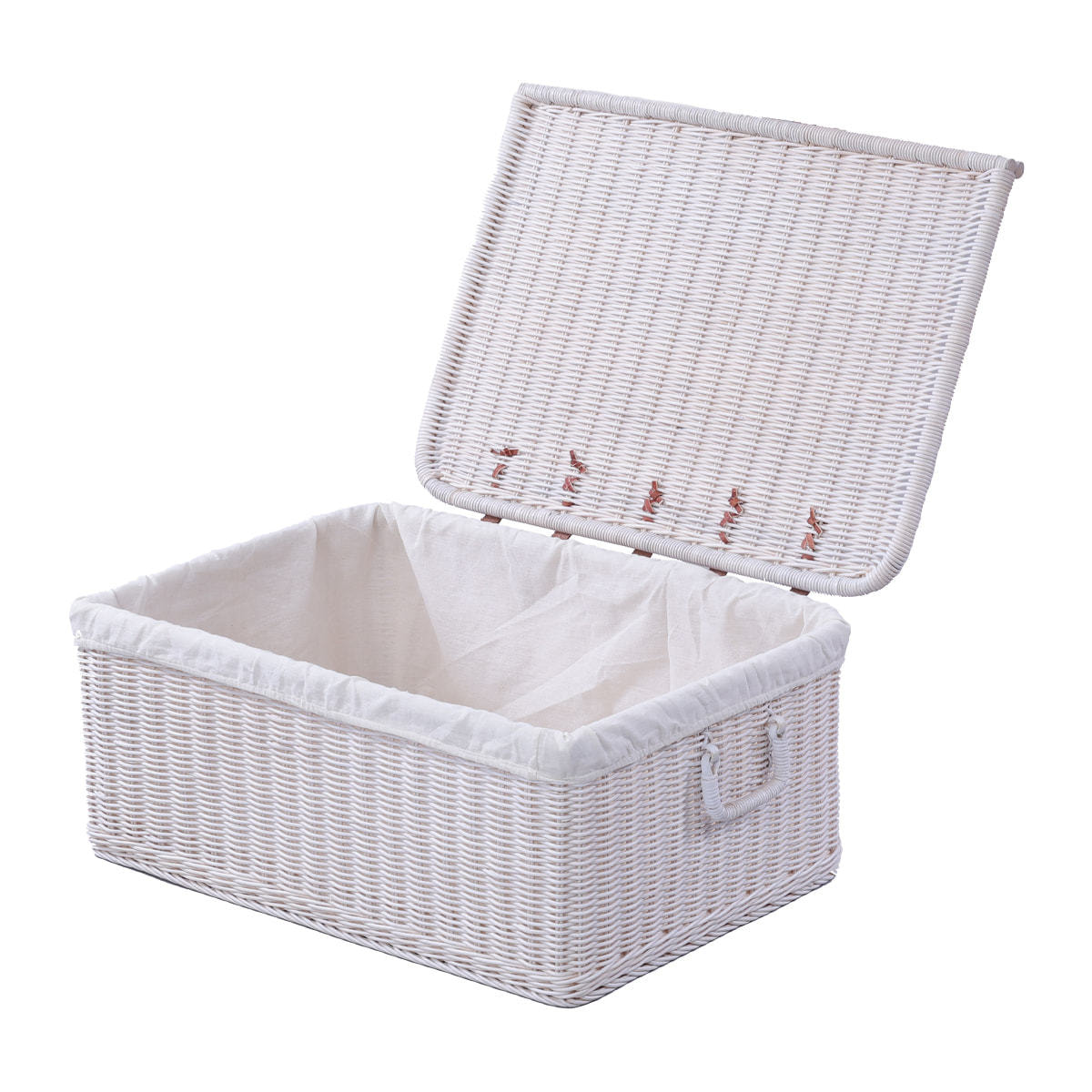 ラタンバスケット Lサイズ（GK520LWW）ホワイトの通販・卸売り | アイ