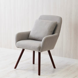 NATURAL Series】ファブリックチェア アームロータイプ（サンド