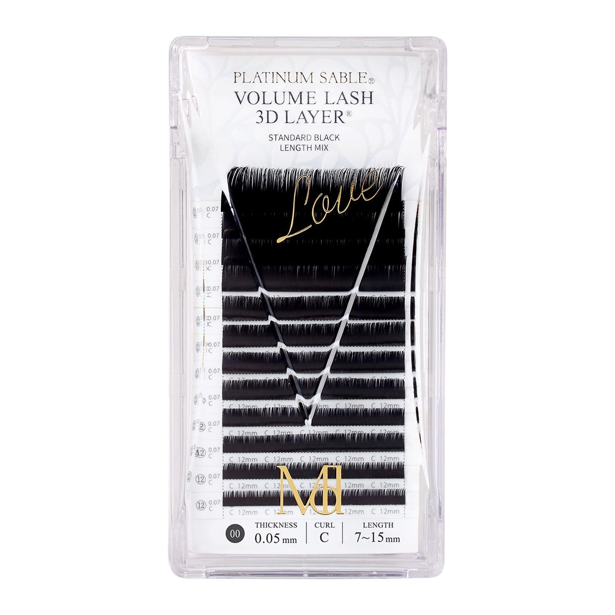 プラチナセーブル[Jカール太さ0.05長さ7～15mmMIX]の通販・卸売り