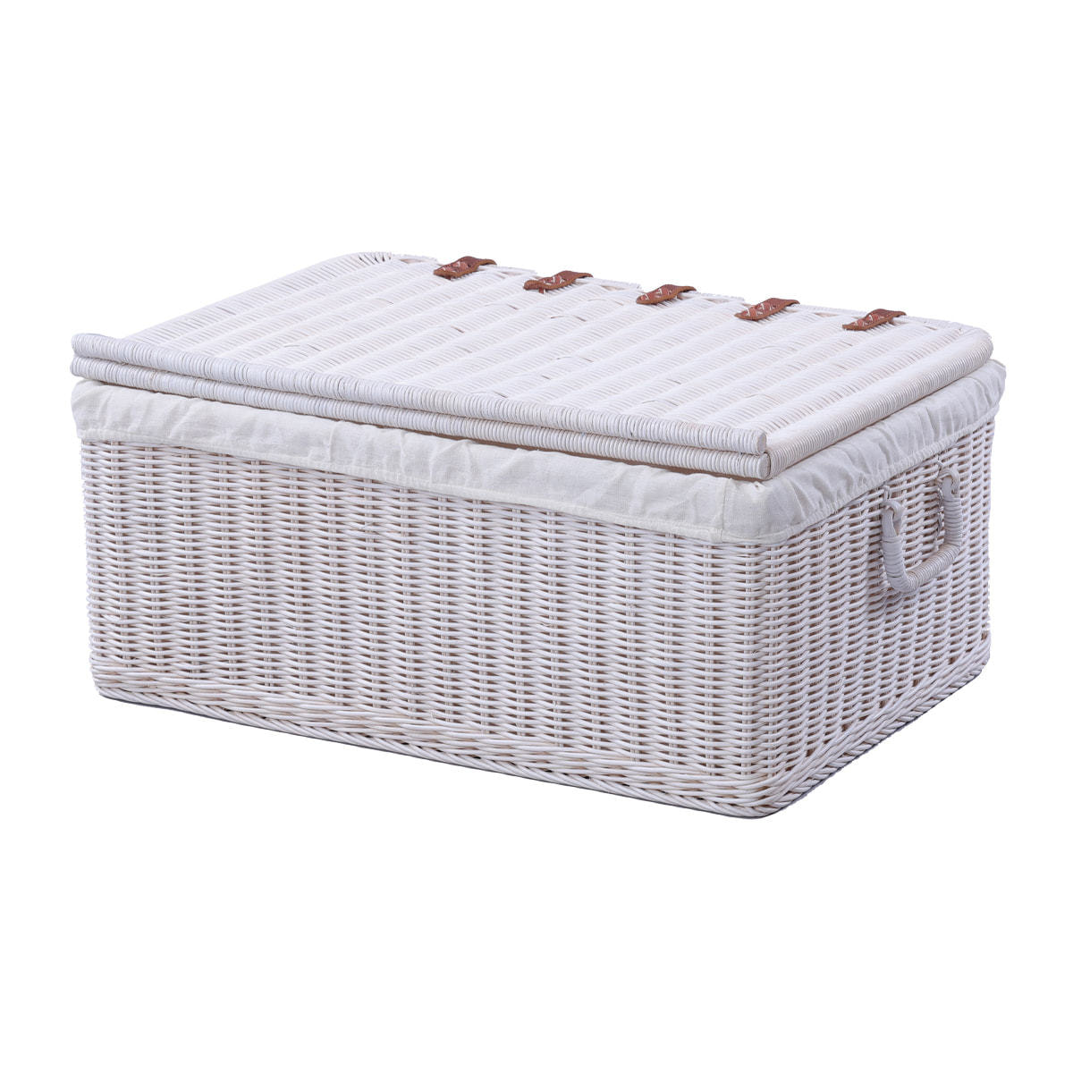 ラタンバスケット Lサイズ（GK520LWW）ホワイトの通販・卸売り | アイ