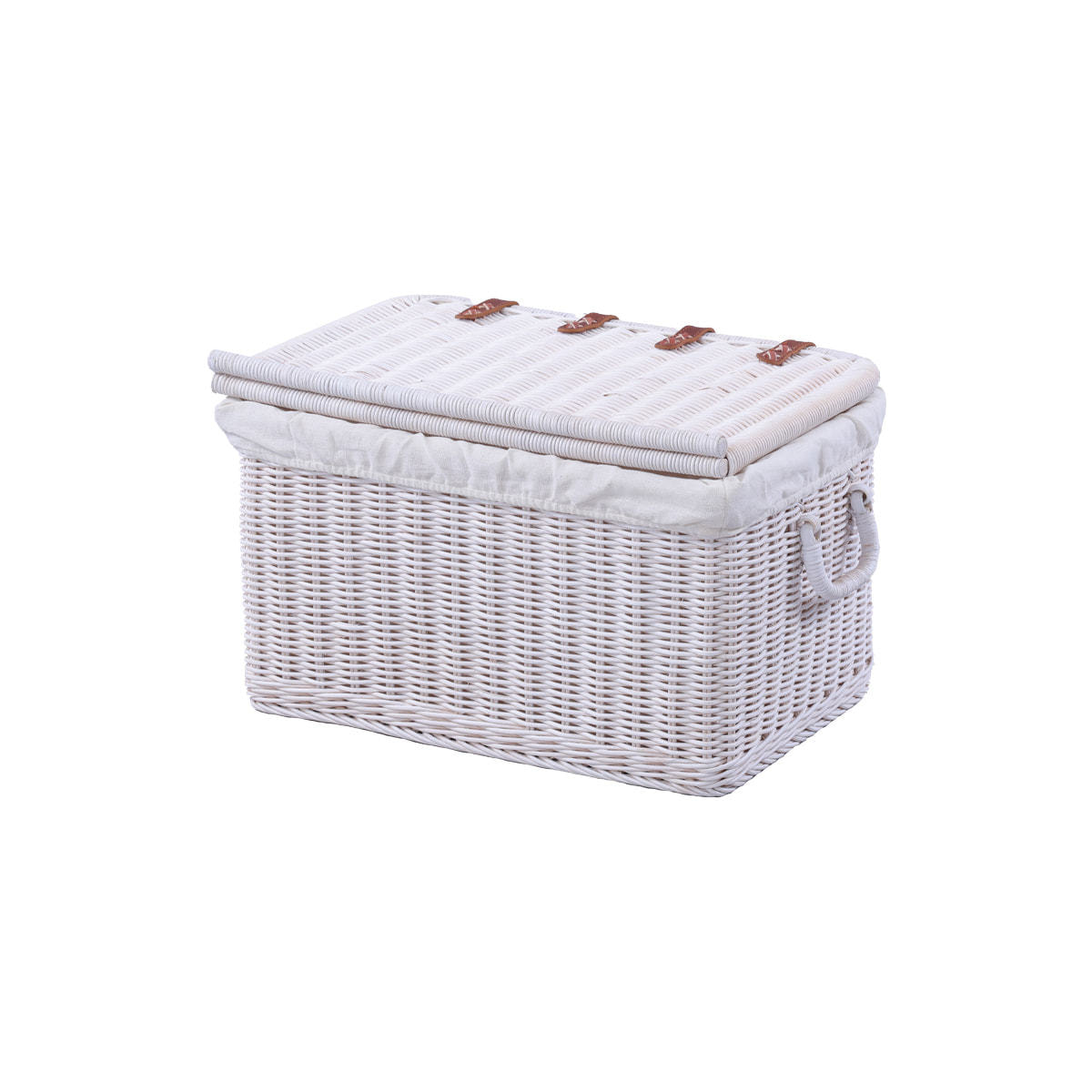 ラタンバスケット Mサイズ（GK520MWW）ホワイトの通販・卸売り | アイ