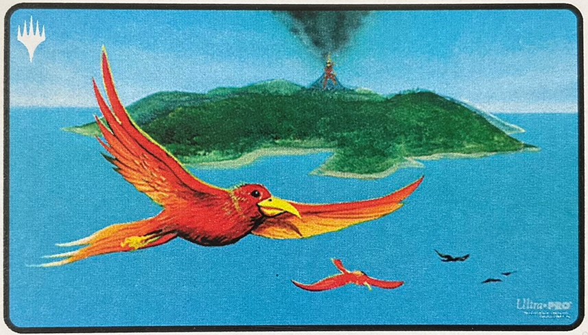 ドミナリアリマスター【極楽鳥】ブラックステッチプレイマット - Fの集会場