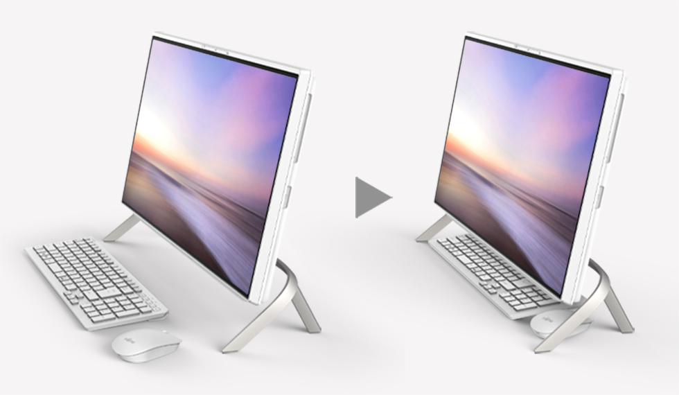 23.8型 デスクトップパソコン（PC） ESPRIMO FHシリーズ（FH77/G3