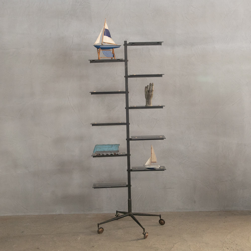 ヴィンテージガラスシェルフ – フランス、ヨーロッパのアンティーク