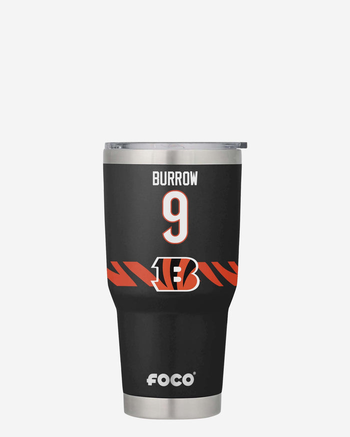 Joe Burrow Cincinnati Bengals Team Logo 30 oz Player Tumbler FOCO