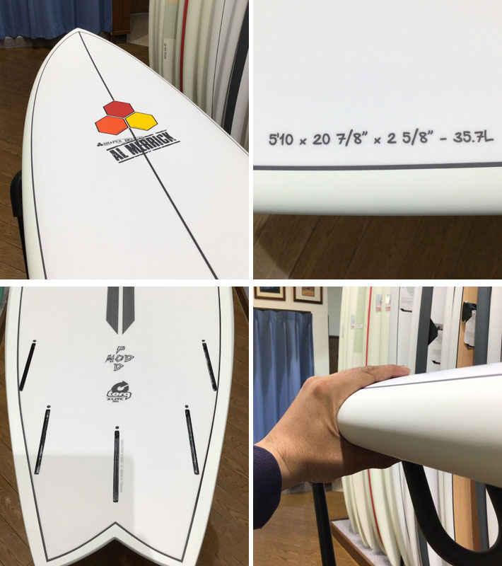 2025 トルク サーフボード torq surfboard X-LITE PODMOD 5'10 [White