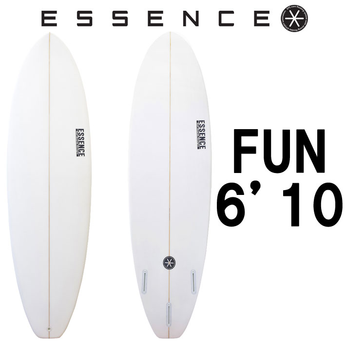ESSENCE BOARDS エッセンス サーフボード FUN 6.10ft CLEAR ファン 6
