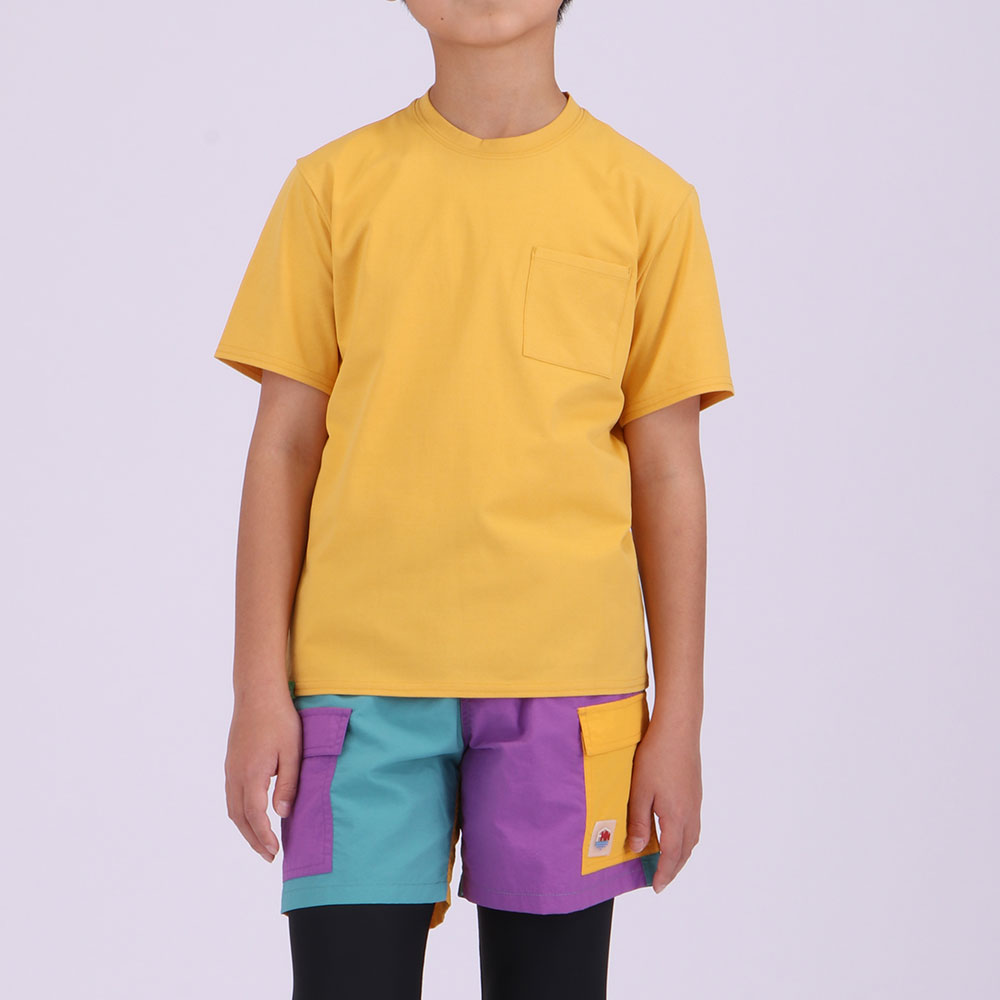 FOOTMARK NATURALキッズショートパンツ（カラーブロック）｜フット