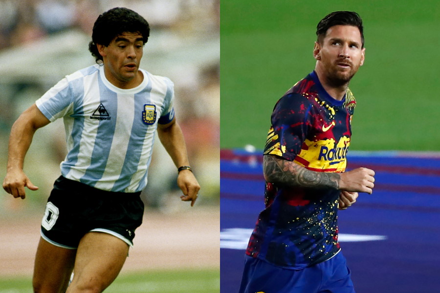 人間とエイリアンの比較はできない」 マラドーナ息子、父とメッシの