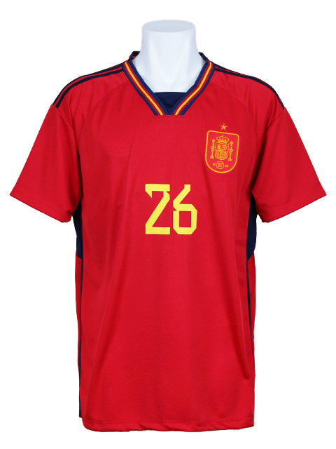 2022スペイン代表 26ペドリ】レプリカユニフォーム | 激安通販の