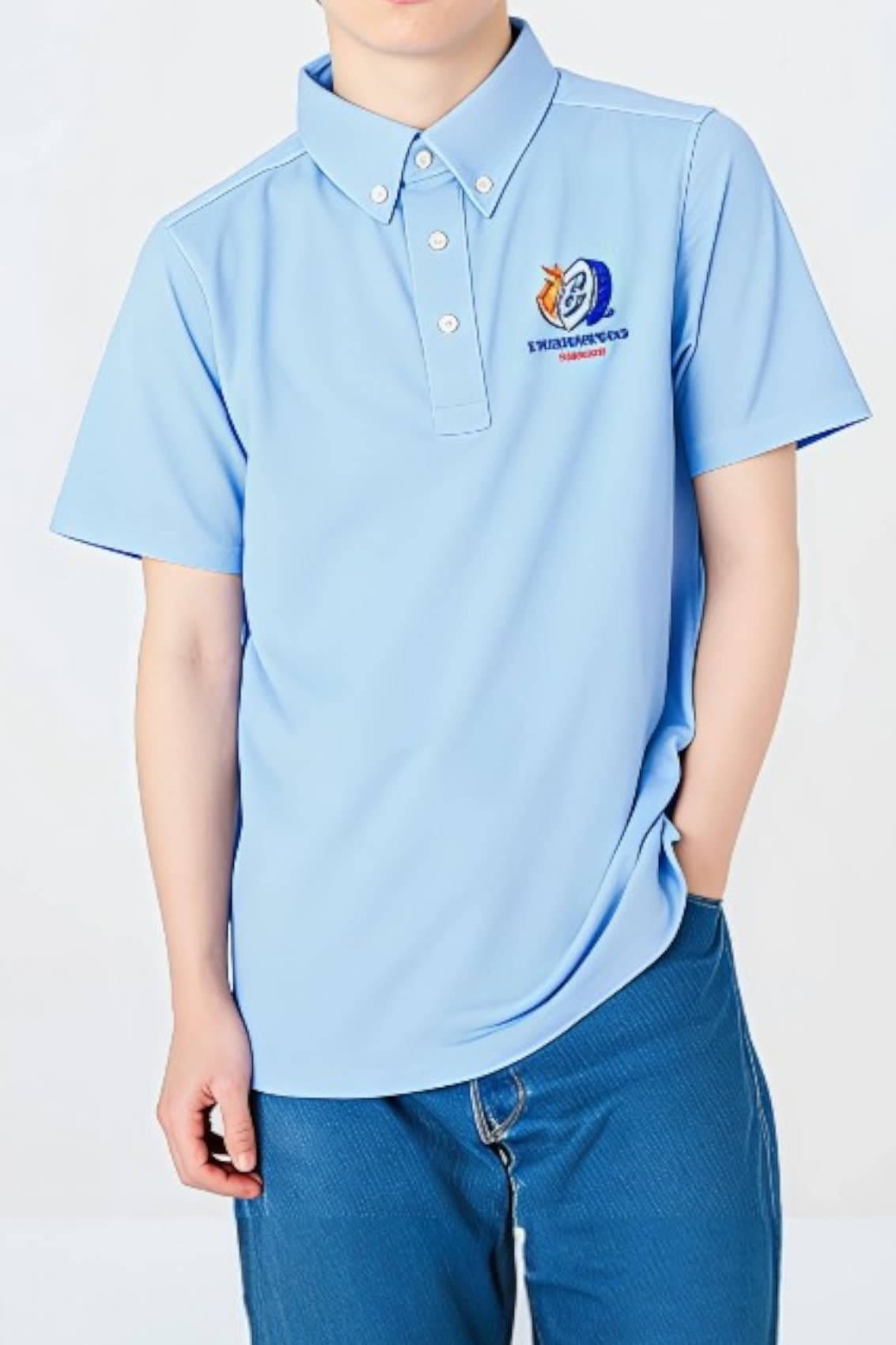 きちんとボタンダウンポロシャツ[TRUSS BSP-265]｜オリジナル刺繍