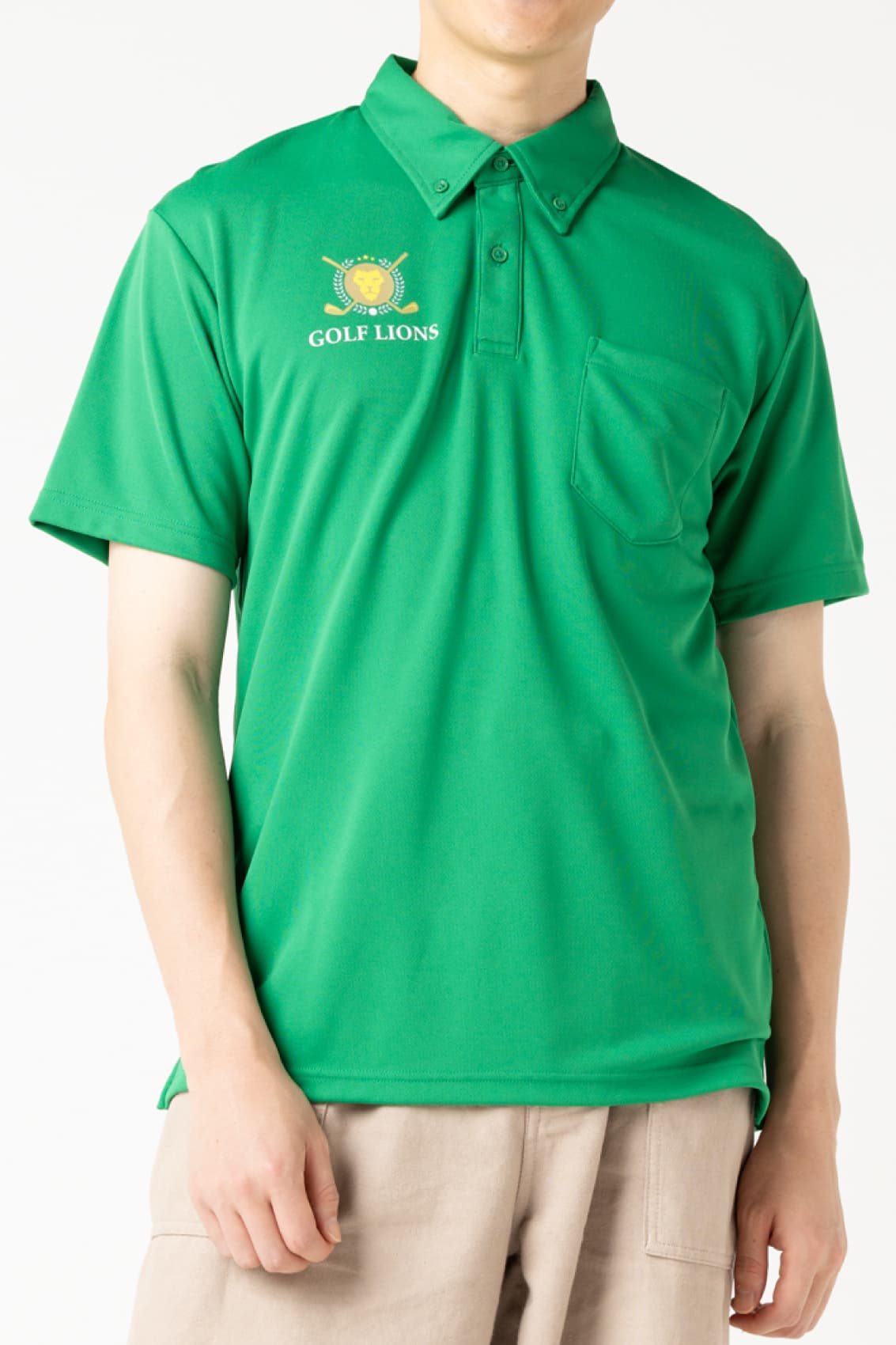 爽快ポケット付きボタンポロシャツ[glimmer 331ABP]｜オリジナル刺繍