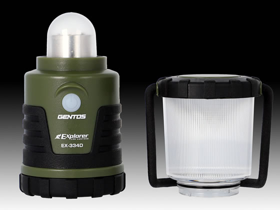 ジェントス LEDランタン Explorer 440lm 光色切替 EX-334D 通販