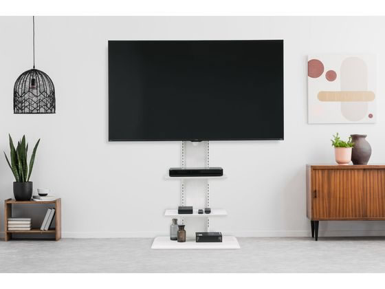 アイリスオーヤマ スタンドテレビ台 32～65インチ対応 オフホワイト