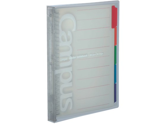 コクヨ スライドバインダーミドルタイプPP表紙B5縦26穴 透明 通販