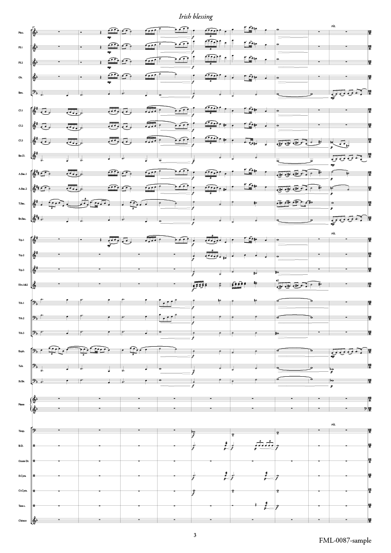 ティル・ナ・ノーグ 幻影の島 ：樽屋雅徳 [吹奏楽スコア] - フォスター