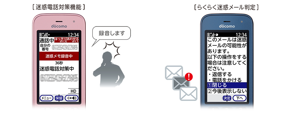 らくらくホン F-01M：製品紹介 | FCNT合同会社