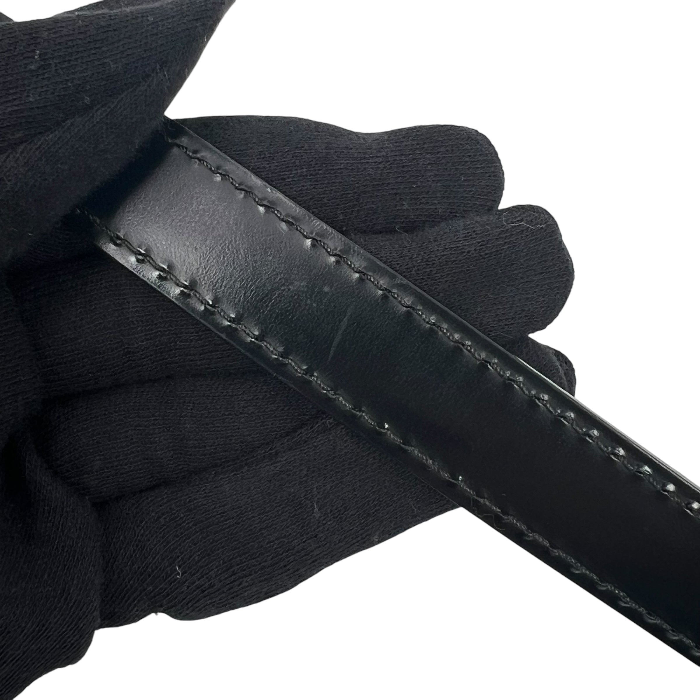 Louis Vuitton ブラック レザー ストラップ - ブラック - 09769 – Feed