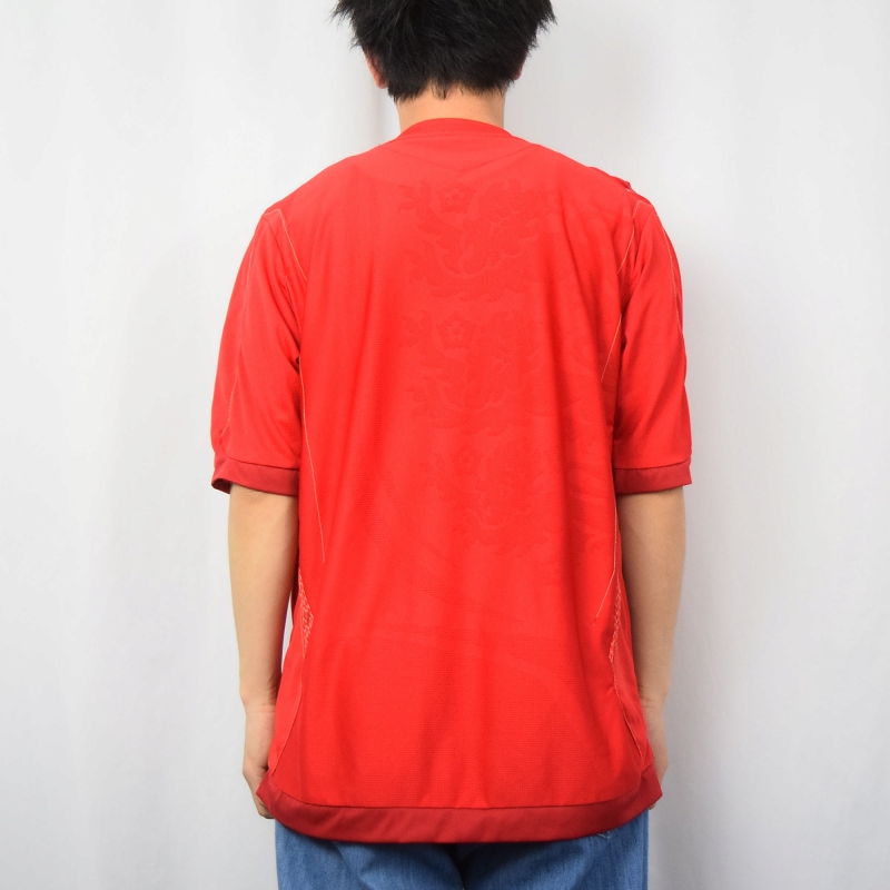 2000s 2000年代 アンブロ 赤 レッド サッカーシャツ ゲームシャツ