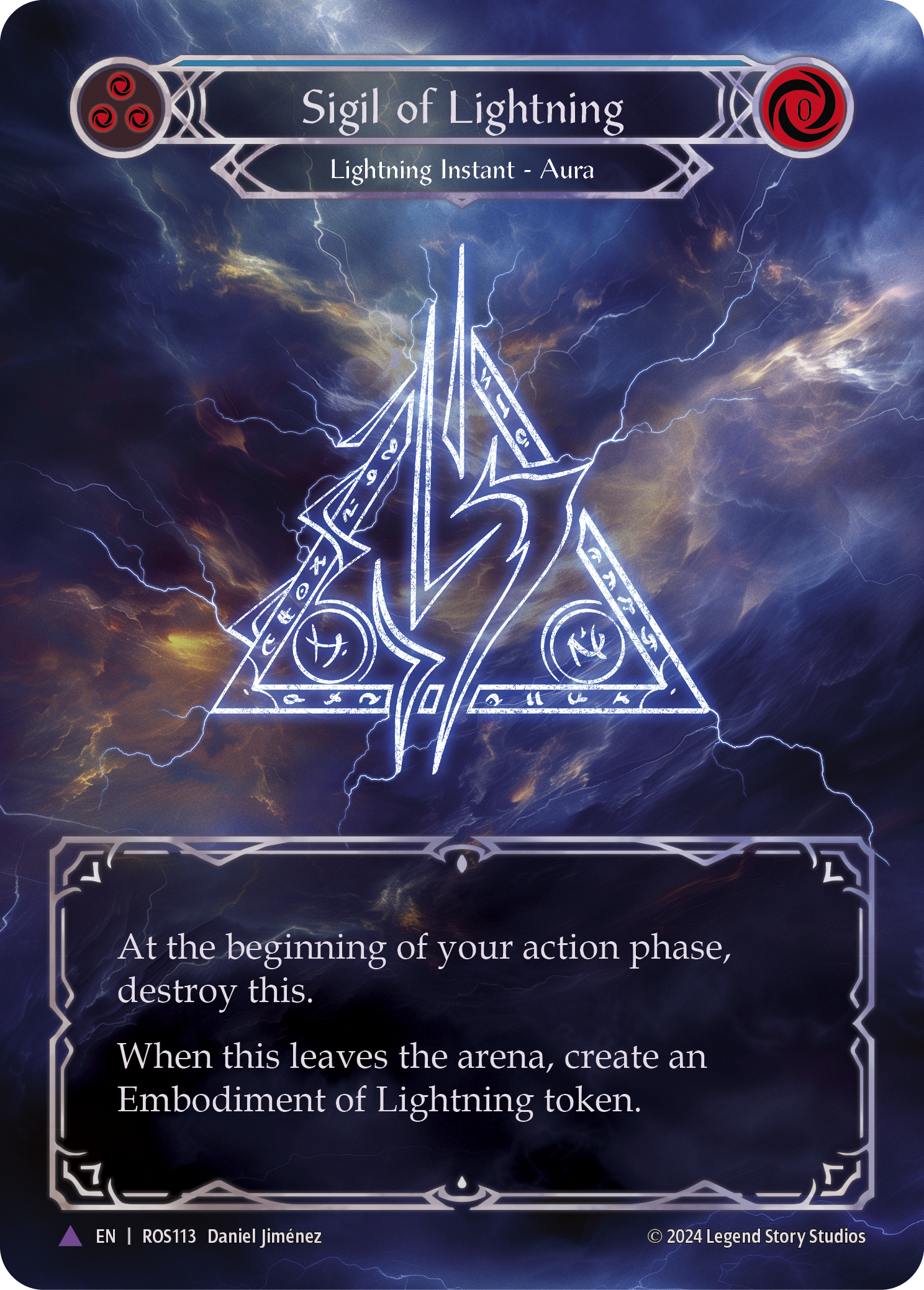 Sigil of Lightning - Marvel - Rosetta - Flesh & Blood TCG - FaB