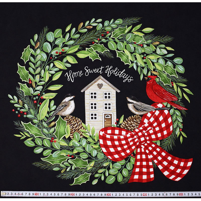 No154 ちっやゃいけど存在感!!!キラキラリボンのクリスマスリース