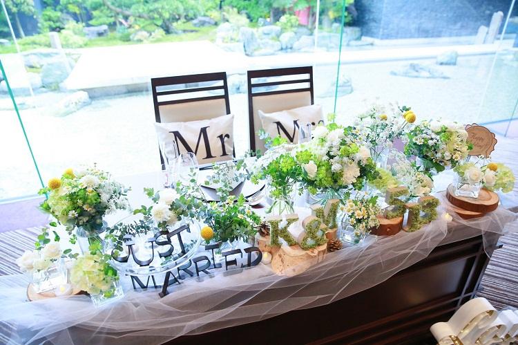 ウェルカムスペースやフォトブース＊ナチュラルアイテムで理想通りに