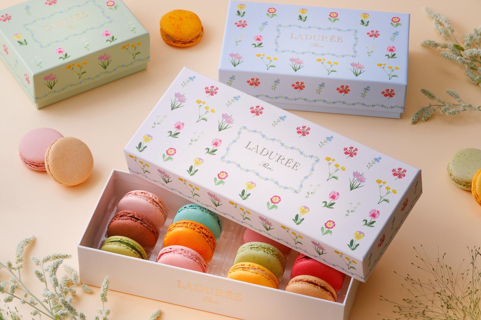 ラデュレ26年ホワイトデー＆イースター、“春の花々”描いたパステル