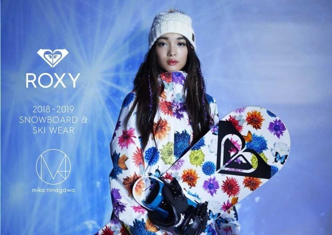 ROXY×蜷川実花のM / mika ninagawa、桜や蝶がモチーフのスノーウェア