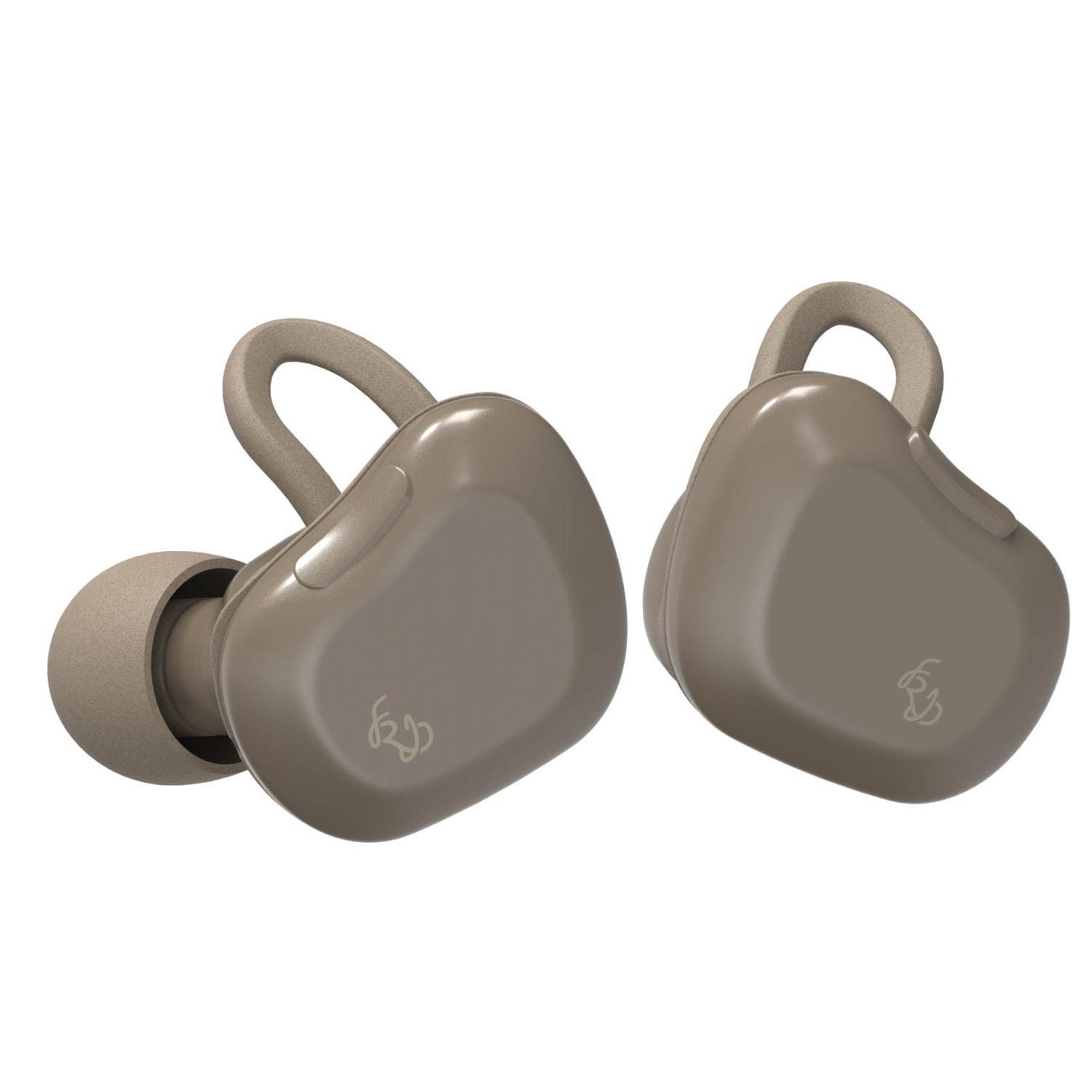 フレイ アイディー限定ワイヤレスイヤホン“マーブル模様”のケース入り