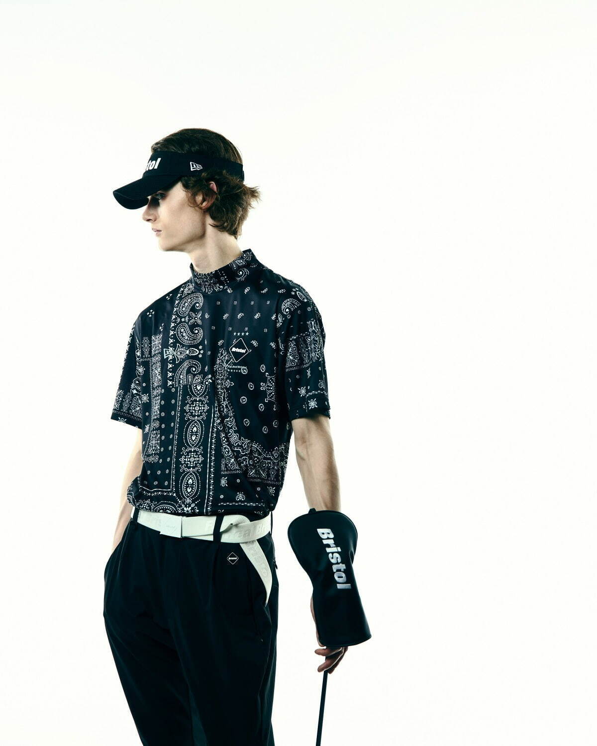 エフシーレアルブリストル×ニューエラのゴルフウェア、“ペイズリー総柄