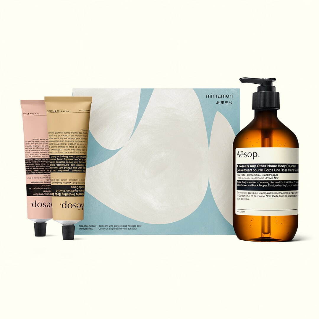 イソップ新作ボディケアキット「みまもり」“スパイシーな香り”の