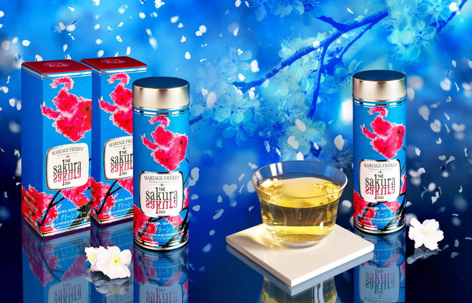 フランス老舗紅茶専門店「マリアージュ フレール」桜イメージの緑茶