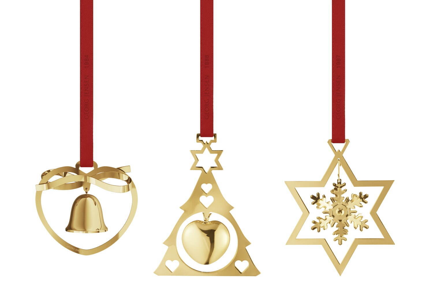 ジョージ ジェンセン24年クリスマスグッズ、ゴールド煌めく“雪の結晶