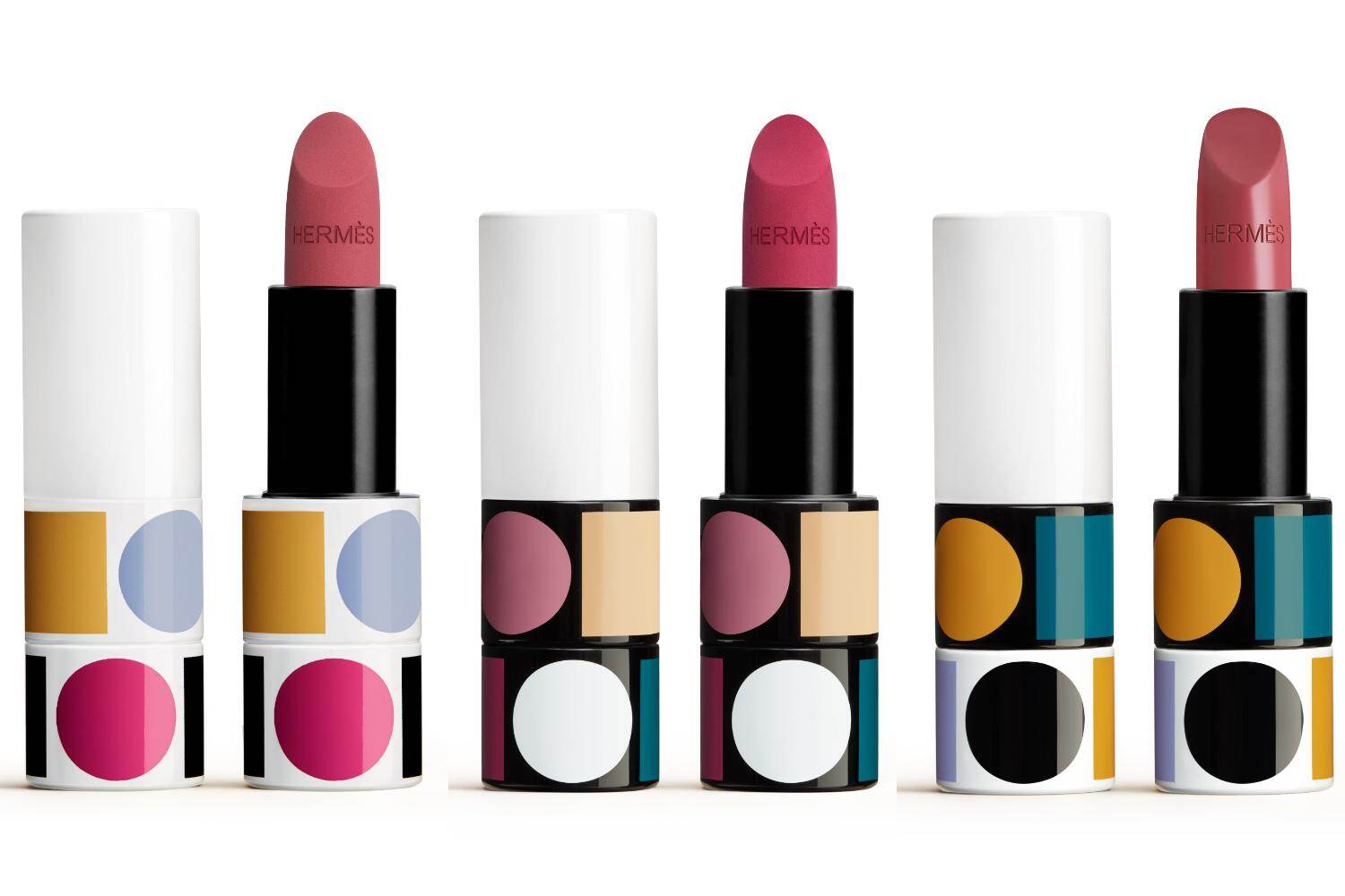 エルメス25年秋冬コスメ、“カラフル幾何学模様”のリップスティック