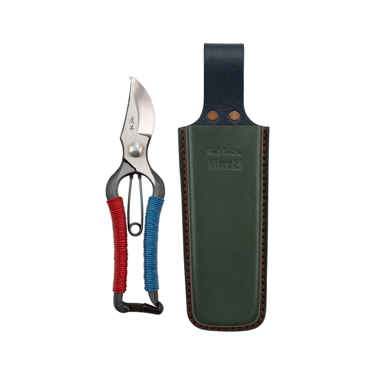 ポール・スミスのレザーケース付き剪定ばさみ、ガーデニング用品