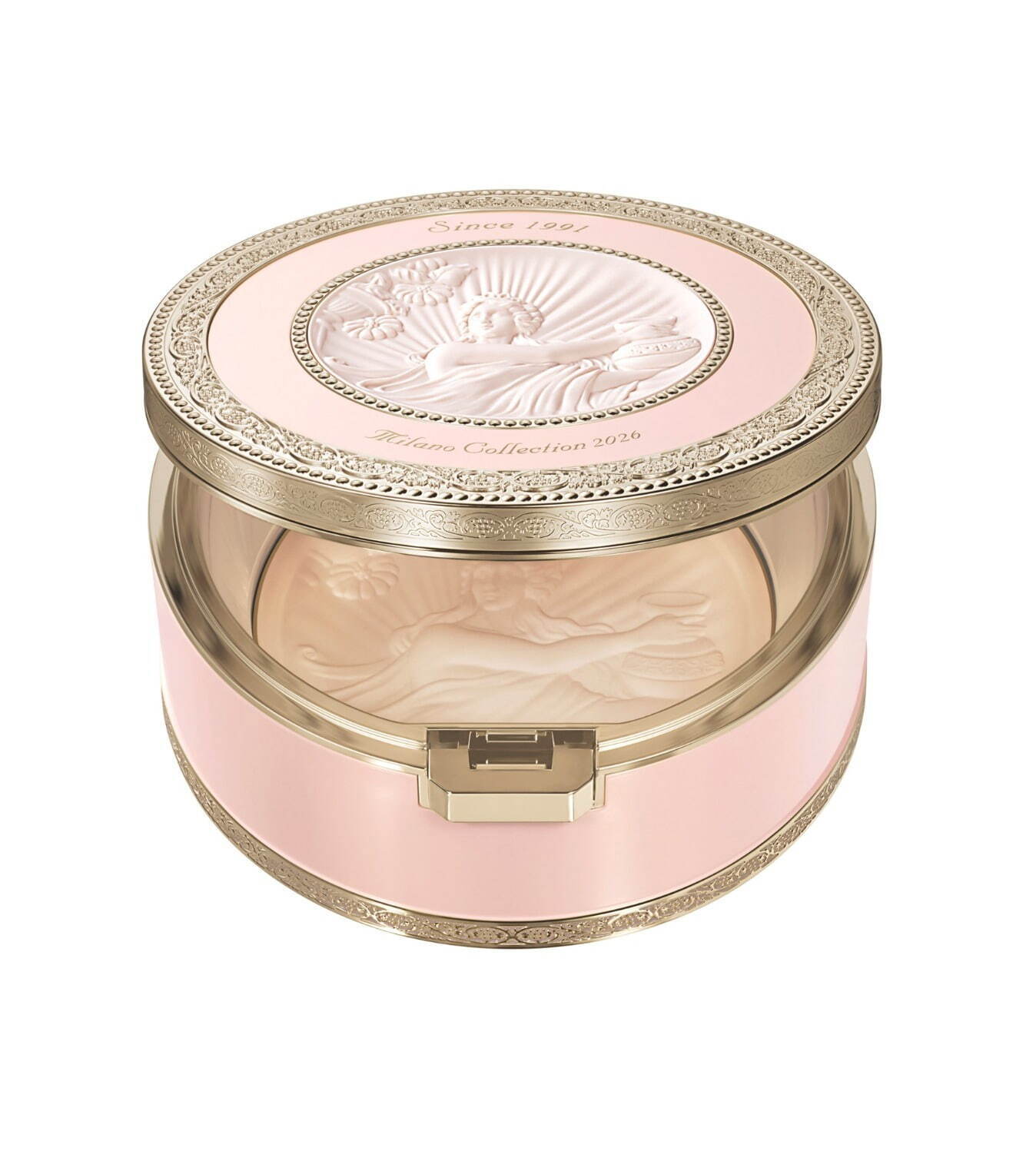 ミラノコレクション“1年に1度”「女神」のフェースパウダー、宝箱のよう