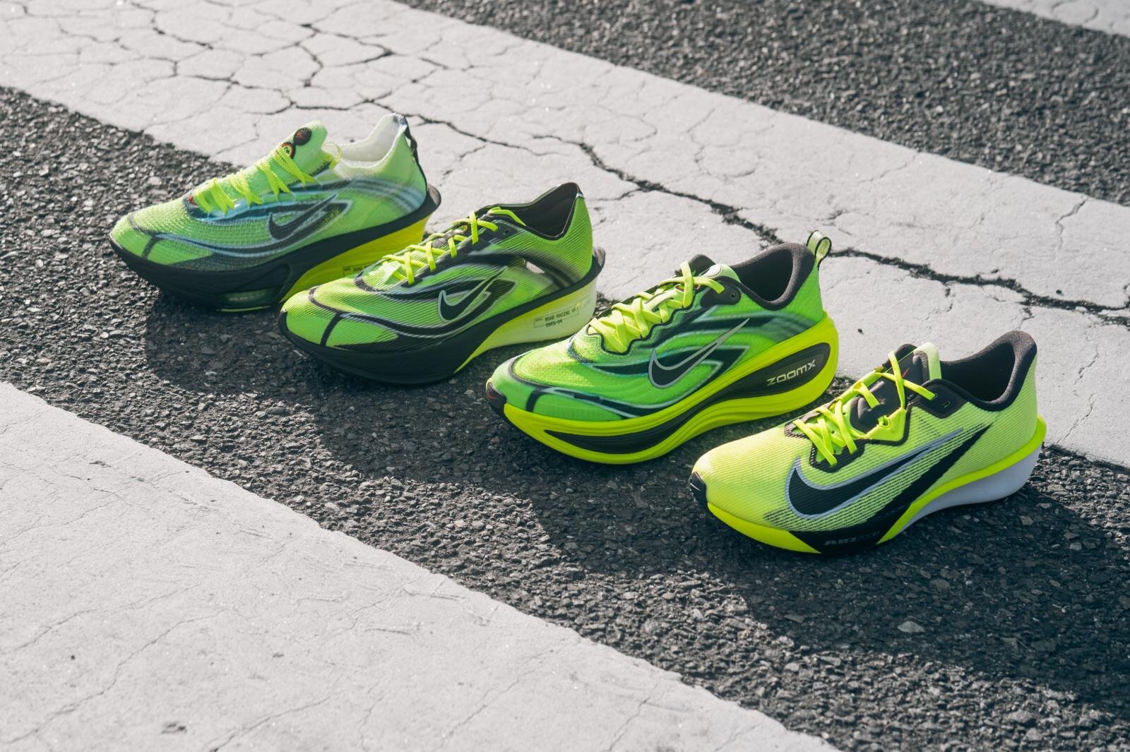 写真1/19｜ナイキの”駅伝”着想ランニングシューズ、ライムグリーンの