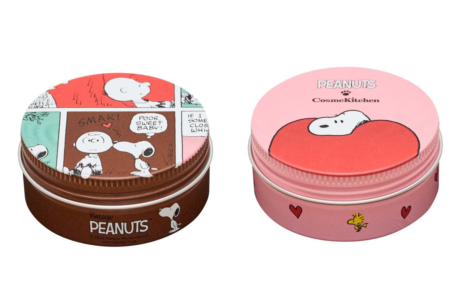 コスメキッチン「ピーナッツ」コスメ、“スヌーピーの顔型ケース付き