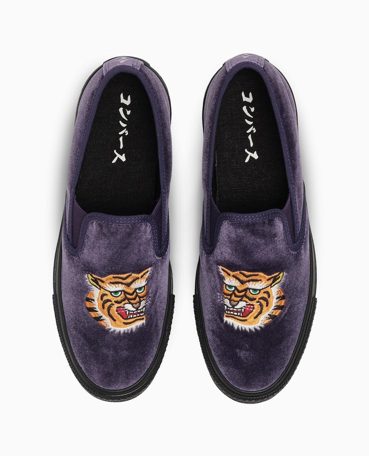 コンバース“虎の刺繍ワッペン”カンフーシューズ＆ボリュームソールの