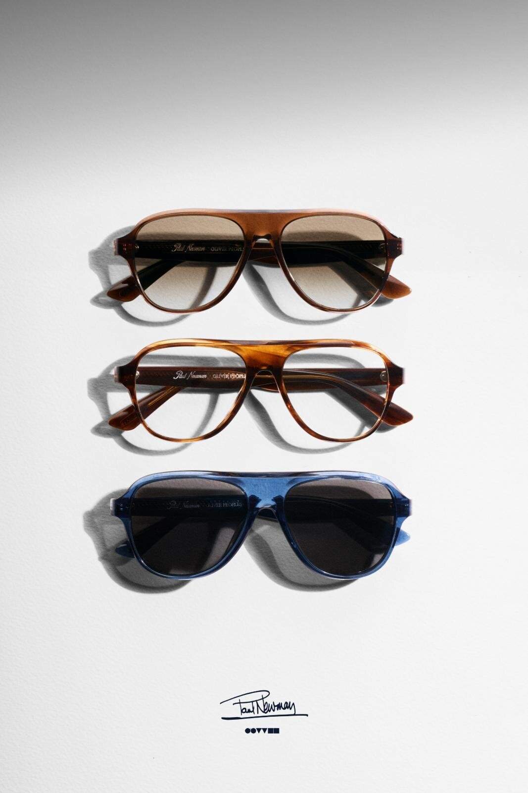 オリバーピープルズ”ティアドロップ型”サングラス、ポール・ニューマン