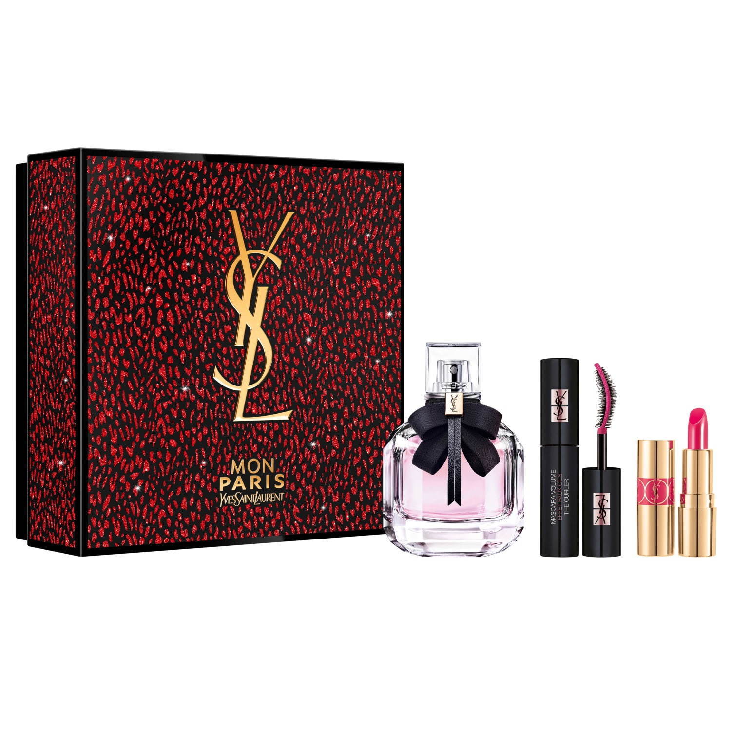イヴ・サンローランのクリスマスコフレ2020、“レオパード”ボックス入り