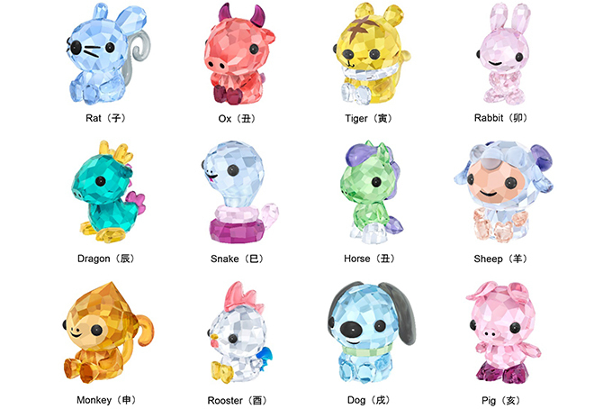 スワロフスキーより十二支モチーフのクリスタル・オブジェが登場