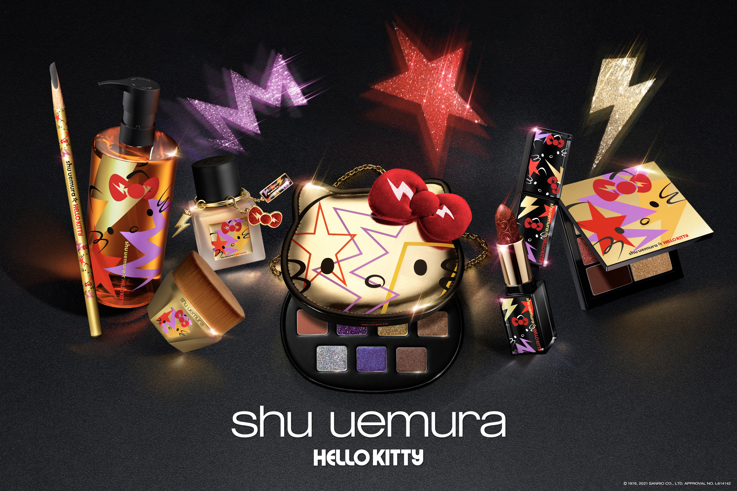 シュウ ウエムラ」の今年のコフレはハローキティとコラボ ロックな装い