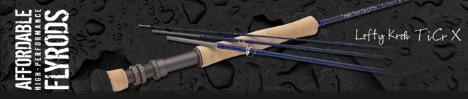 TFO Lefty Kreh TiCr X Series Fly Rods - 9' 7wt 4pc (TFO 07 90 4 TX