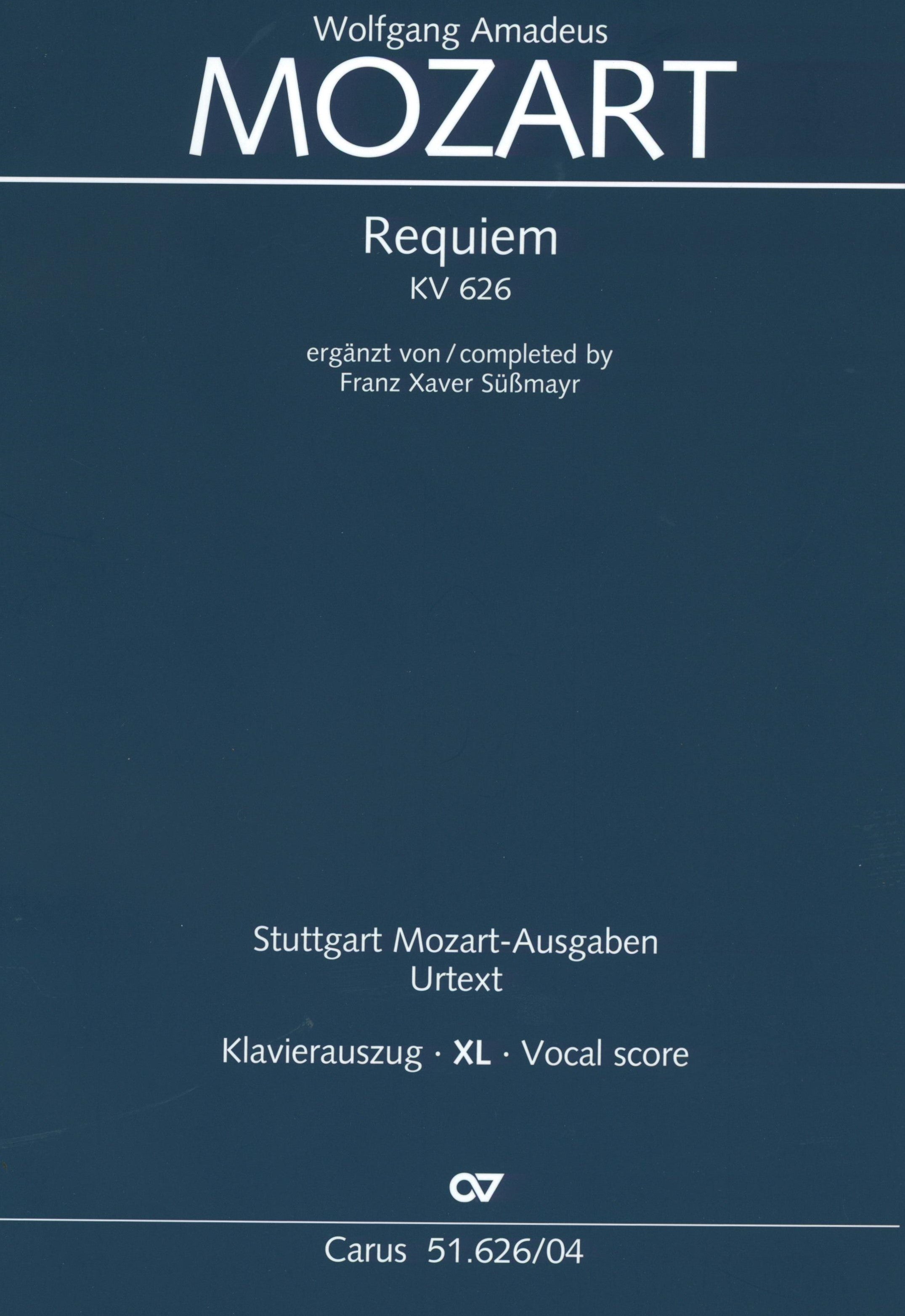 Mozart: Requiem, K. 626 (completed by Süssmayr) – Ficks Music
