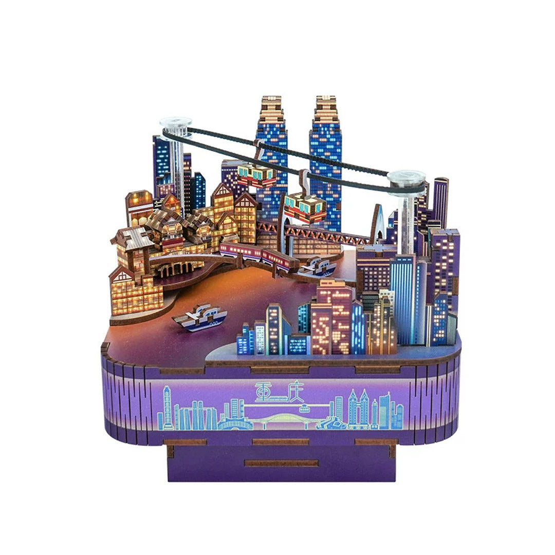 Chongqing Times 3D Wooden Puzzle Music Box – Fifijoy